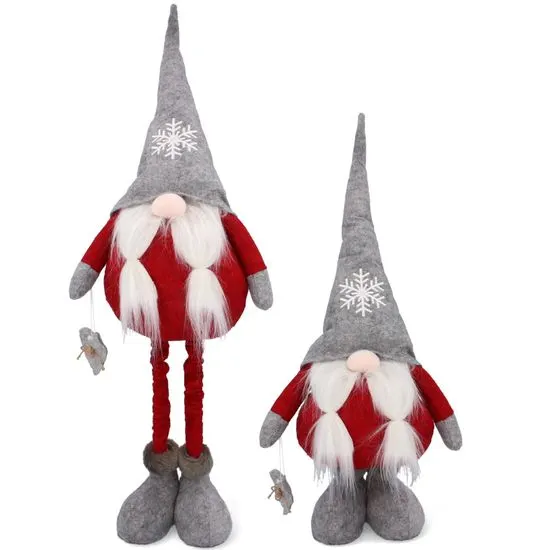 Chomik Gnome, vianočný trpaslík s nastaviteľnými nohami - XXL 64/90 cm