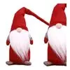 Chomik Vianočný plyšový trpaslík Santa Claus červený 44 cm