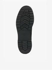 Geox Čierne pánske kožené členkové topánky Geox 45