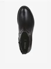 Geox Čierne dámske členkové kožené topánky Geox 36