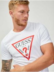 Guess Biele pánske tričko Guess XL