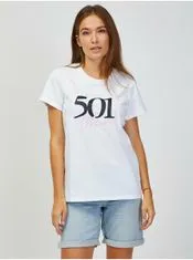 Levis Biele dámske tričko Levi's 501 XS
