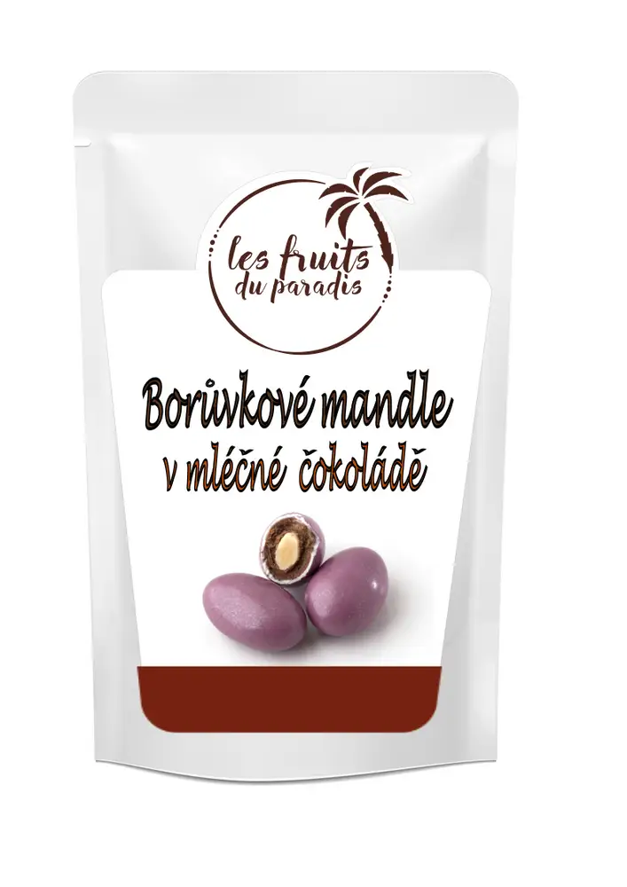 Fruits du Paradis Mandle v čokoláde s čučoriedkovou polevou 200 g