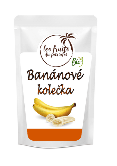 Fruits du Paradis Banánové kolieska RAW BIO 1 kg