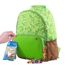 Pixie Crew voľnočasový batoh Adventure - zeleno-hnedá kocka