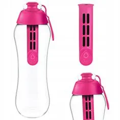 DAFI Ružová filtračná fľaša na vodu 0,3 l + filter