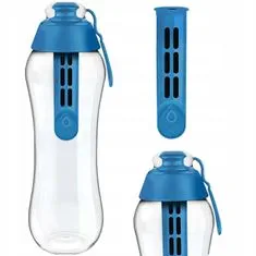Modrá filtračná fľaša na vodu 0,3 l + filter