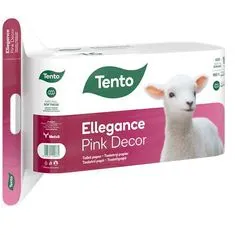 Tento Toaletný papier "Ellegance Pink Decor", 16 roliek, 3-vrstvový, 229386