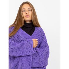 Och Bella Dámsky sveter z vlny OCH BELLA fialový TW-SW-BI-M2202.29X_390086 Univerzálne