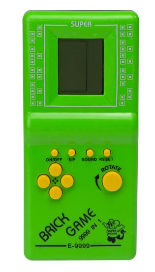 Aga Elektronická hra Tetris 9999in1 green