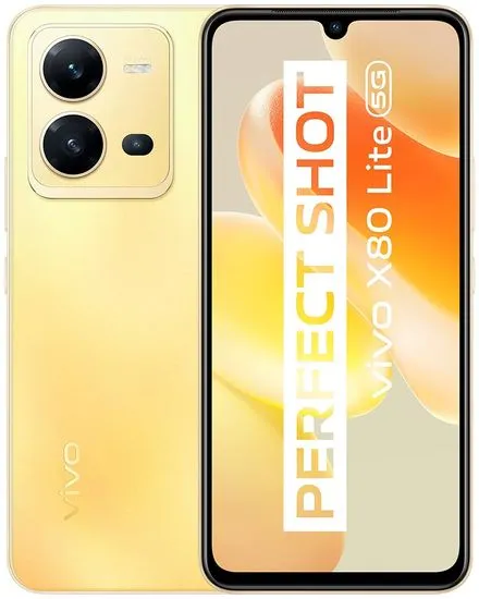 VIVO X80 Lite 5G, 8GB/256GB, Sunrise Gold - rozbalené