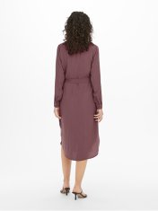 Jacqueline de Yong Dámske šaty JDYRACHEL Regular Fit 15267419 Rose Brown (Veľkosť XXL)