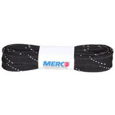 Merco PHW-12 šnúrky do korčúľ voskované čierna Dĺžka: 310 cm