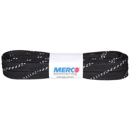 Merco PHW-10 šnúrky do korčúľ voskované čierna Dĺžka: 310 cm