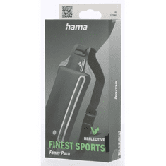 HAMA Finest Sports, športová bedrová taštička na mobil a drobnosti, antracitová