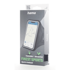 HAMA Finest Sports, športové puzdro na mobil, na rameno, XXL (5"-5,5"/15,8x8 cm), antracitové