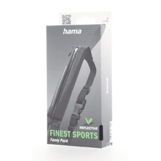 HAMA Finest Sports, športová bedrová taštička na mobil a drobnosti, čierna
