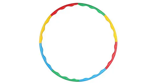 LiveUp kruh hula hoop rozkladací 8 častí, 90 cm
