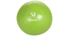 LiveUp Weight ball lopta na cvičenie zelená, 2 kg