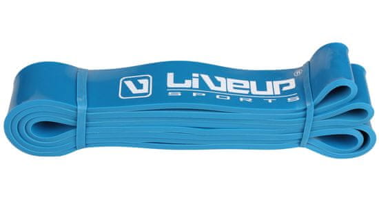 LiveUp Aerobic guma posilňovacia guma 208 x 0,45 cm modrá, S