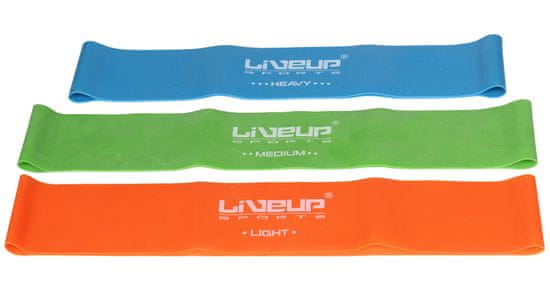LiveUp Aerobic guma posilňovacia guma 50 x 5 cm oranžová, L