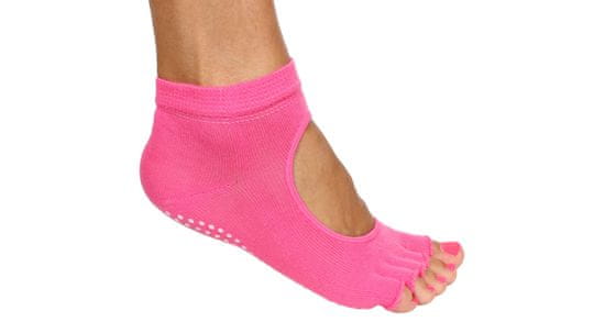 Merco Multipack 2ks Grippy S2 ponožky na jogu, bezprsté ružová
