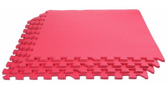 Merco Colored Puzzle fitness podložka červená, 4 ks