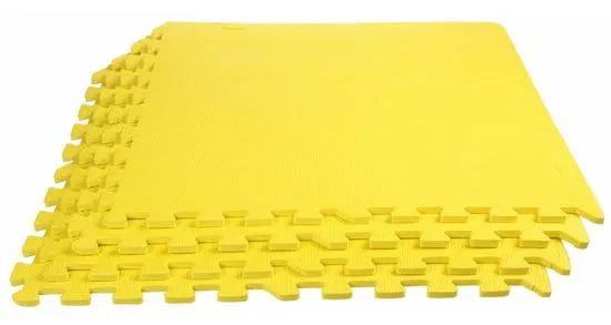 Merco Colored Puzzle fitness podložka žltá, 4 ks