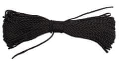 Merco Multipack 4ks 7Core polypropylenové lano 31 m, 4 mm, čierna