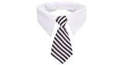 Merco Multipack 3ks Gentledog kravata pre psov čierna-biela, L