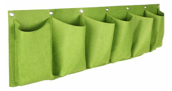 Merco Multipack 2ks Horizontal Grow Bag 6 textilné kvetináče na stenu zelená, 1 ks