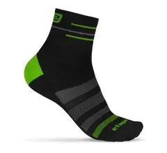 Etape Multipack 3ks SOX športové ponožky čierna-zelená, M/L