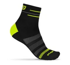 Etape SOX športové ponožky čierna-žltá fluo, M/L