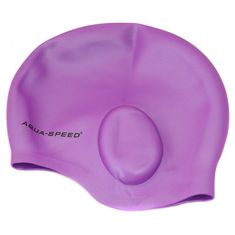Aquaspeed Multipack 4ks Ear kúpacia čiapka fialová