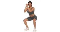Merco Yoga Sporty krátke športové legíny sivá, XL