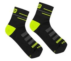 Etape SOX športové ponožky čierna-žltá fluo, XL