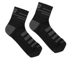 Etape SOX športové ponožky čierna-antracitová, XL