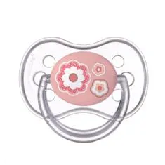 Canpol babies Cumlík silikónový symetrický 0-6m Newborn Baby ružová