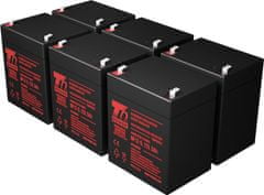 T6 power Sada batérií pre záložný zdroj APC RBC141, VRLA, 12 V