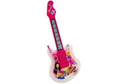 Detská gitarová súprava s mikrofónom a okuliarmi ružová 51 cm