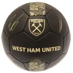 FAN SHOP SLOVAKIA Futbalová lopta West Ham United FC Gold, veľkosť 5