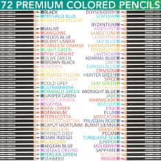 Norberg & Linden Profesionálna sada kvalitných ceruziek na kreslenie pre nováčikov a skúsených profesionálov 75 ks