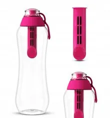 DAFI Ružová filtračná fľaša na vodu 0,5 l + filter