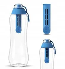 Modrá filtračná fľaša na vodu 0,5 l + filter