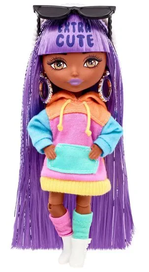 Mattel Barbie Extra Minis s fialovými vlasmi HGP62