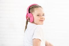 BuddyPhones Cosmos+ detské bluetooth slúchadlá s odnímateľným mikrofónom, ružové