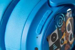BuddyPhones Cosmos+ detské bluetooth slúchadlá s odnímateľným mikrofónom, svetlo modrá
