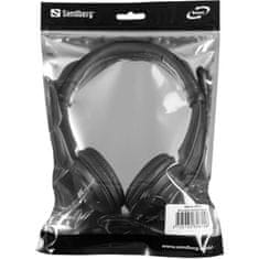 Sandberg PC slúchadlá MiniJack SAVER headset s mikrofónom, čierna