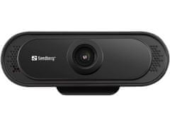Sandberg Webová kamera, USB Webcam Saver 1080P, čierna