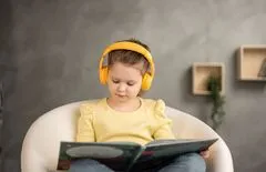 BuddyPhones Play+ detské bluetooth slúchadlá s mikrofónom, žltá